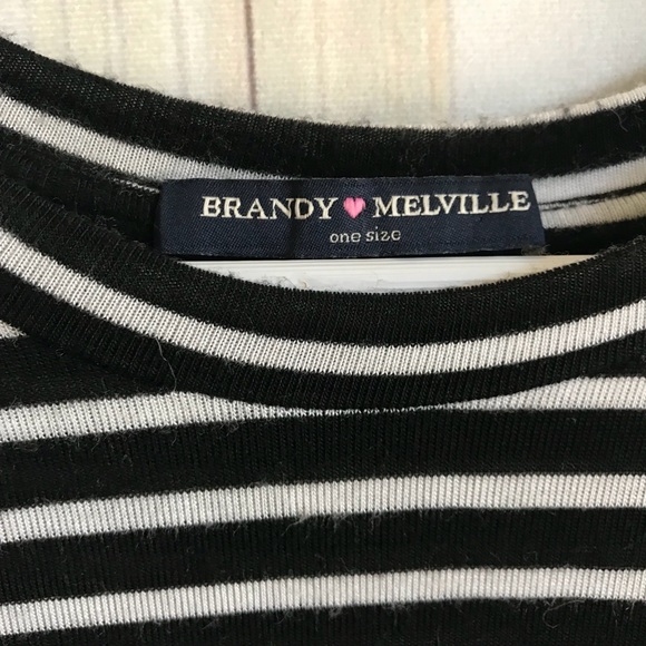 BRANDY MELVILLE Luana Striped Tee - Picture 5 of 8